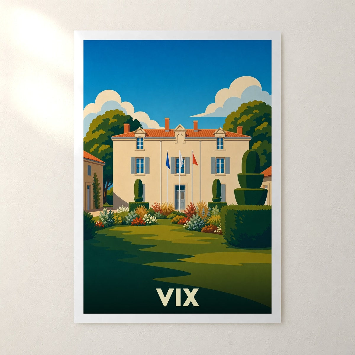 Affiche Vix – sans cadre, accrochée au mur