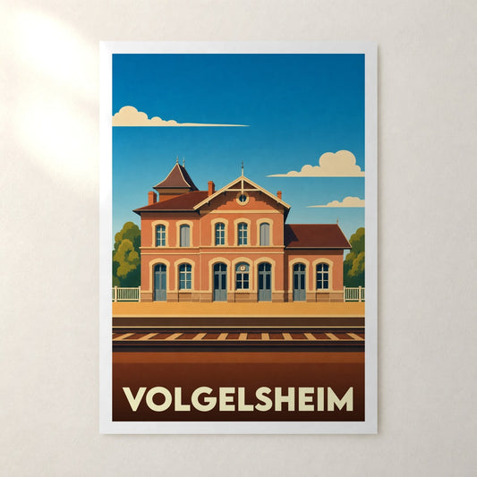 Affiche Volgelsheim – sans cadre, accrochée au mur