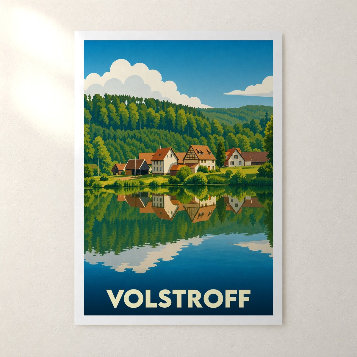 Affiche Volstroff – sans cadre, accrochée au mur