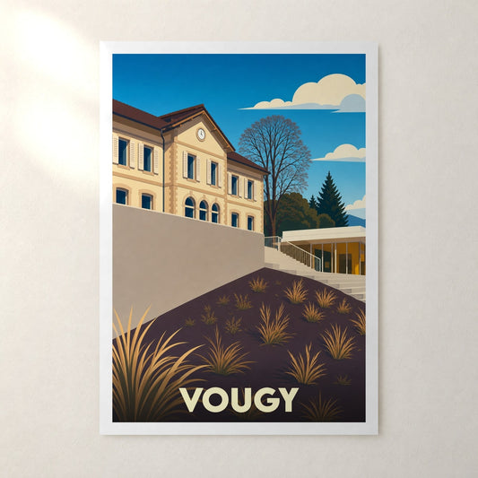 Affiche Vougy – sans cadre, accrochée au mur