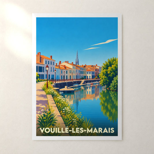 Affiche Vouillé-les-Marais – sans cadre, accrochée au mur