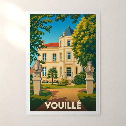 Affiche Vouillé – sans cadre, accrochée au mur