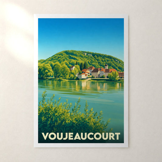 Affiche Voujeaucourt – sans cadre, accrochée au mur