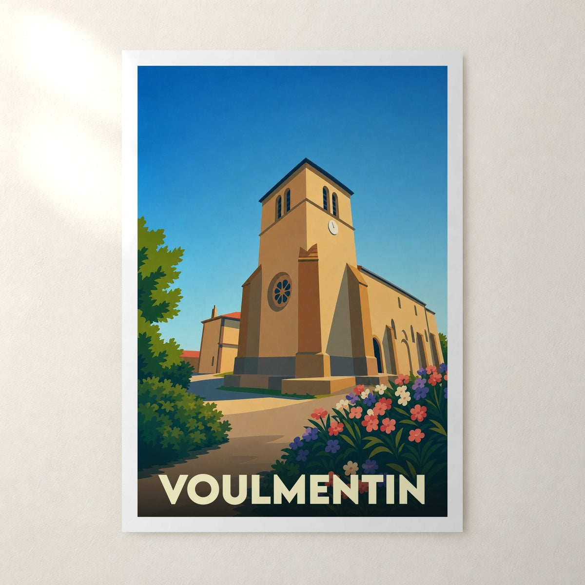 Affiche Voulmentin – sans cadre, accrochée au mur