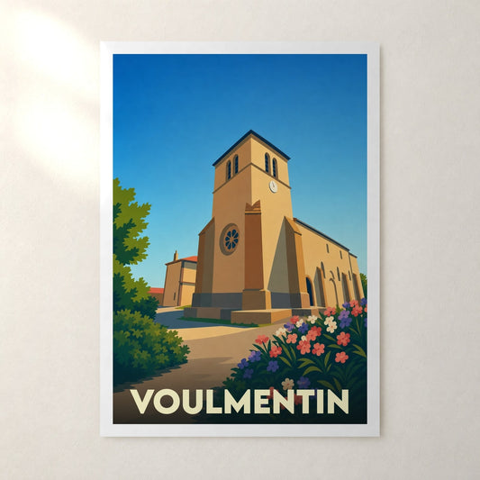 Affiche Voulmentin – sans cadre, accrochée au mur
