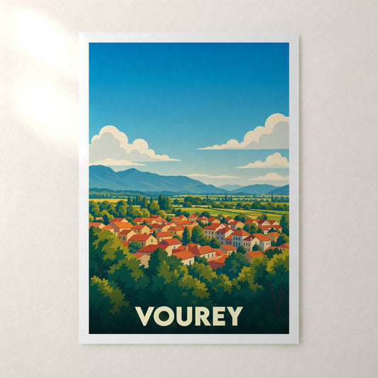 Affiche Vourey – sans cadre, accrochée au mur