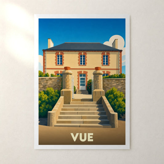 Affiche Vue – sans cadre, accrochée au mur