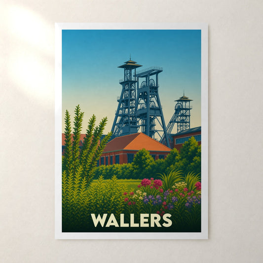 Affiche Wallers – sans cadre, accrochée au mur