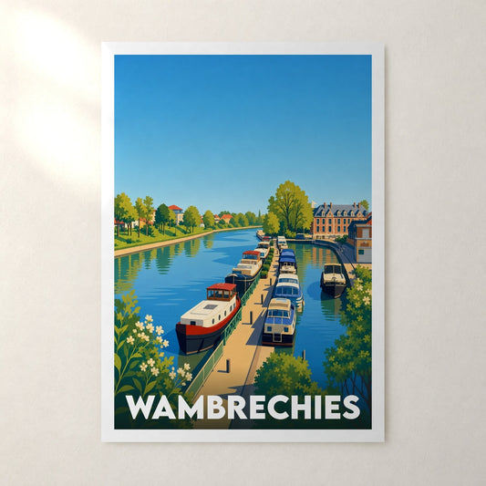 Affiche Wambrechies – sans cadre, accrochée au mur