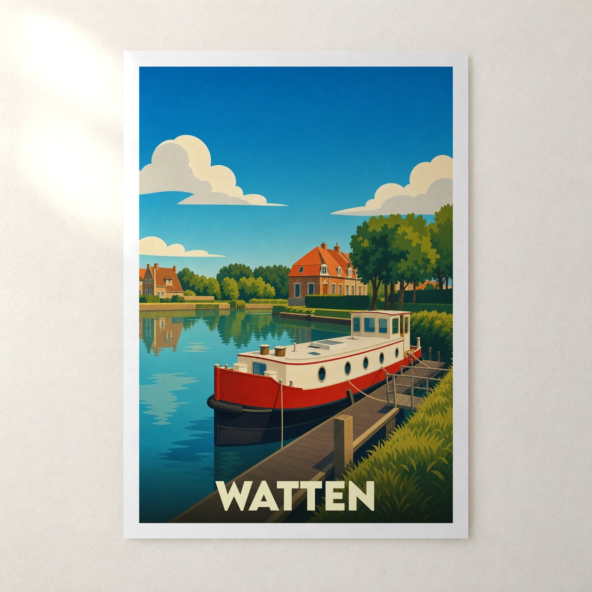 Affiche Watten – sans cadre, accrochée au mur