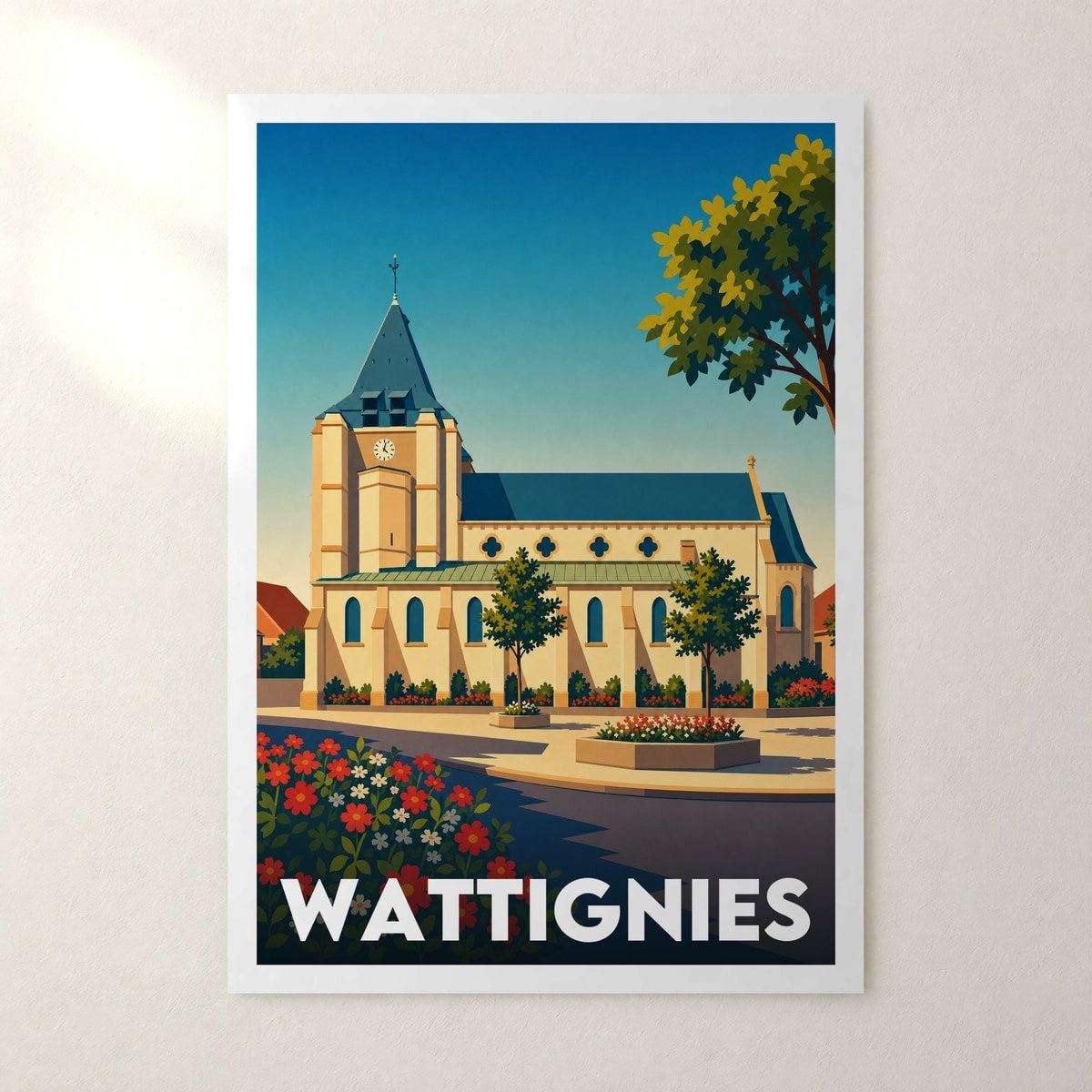 Affiche Wattignies – sans cadre, accrochée au mur