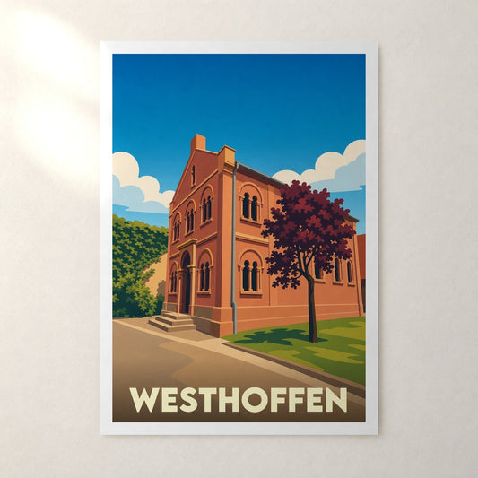 Affiche Westhoffen – sans cadre, accrochée au mur