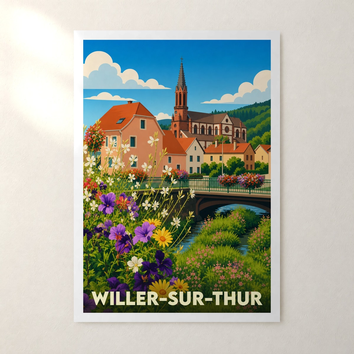 Affiche Willer-sur-Thur – sans cadre, accrochée au mur