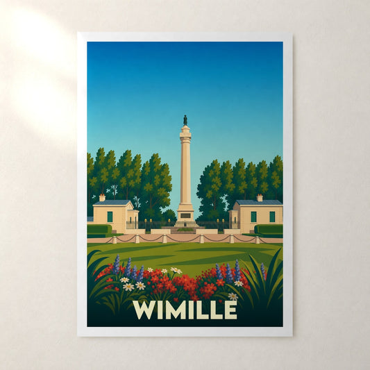 Affiche Wimille – sans cadre, accrochée au mur
