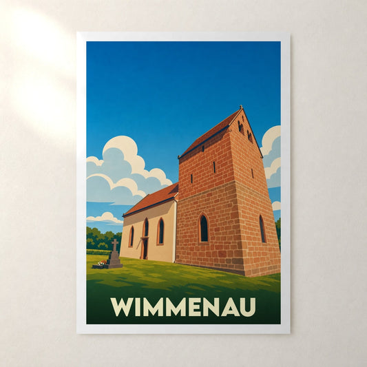 Affiche Wimmenau – sans cadre, accrochée au mur