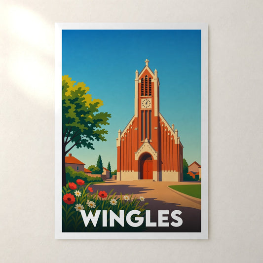 Affiche Wingles – sans cadre, accrochée au mur