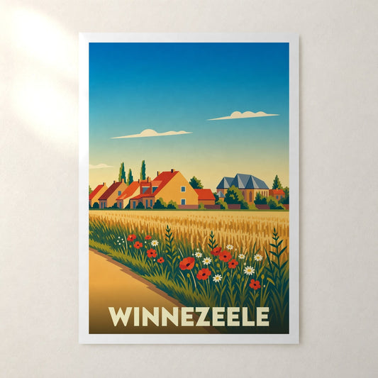 Affiche Winnezeele – sans cadre, accrochée au mur