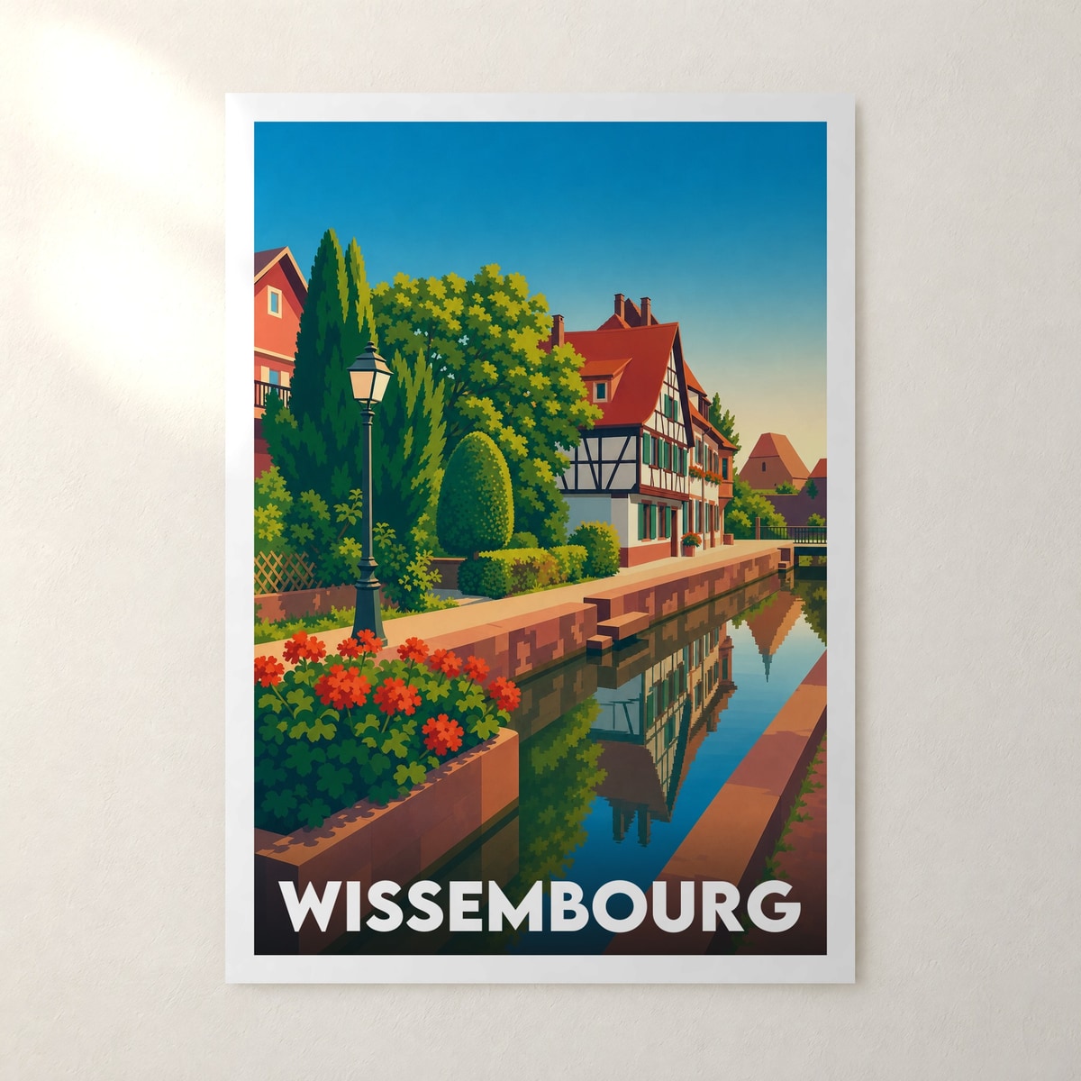 Affiche Wissembourg – sans cadre, accrochée au mur