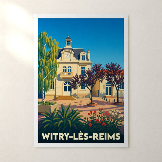 Affiche Witry-lès-Reims – sans cadre, accrochée au mur