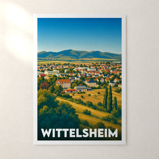 Affiche Wittelsheim – sans cadre, accrochée au mur