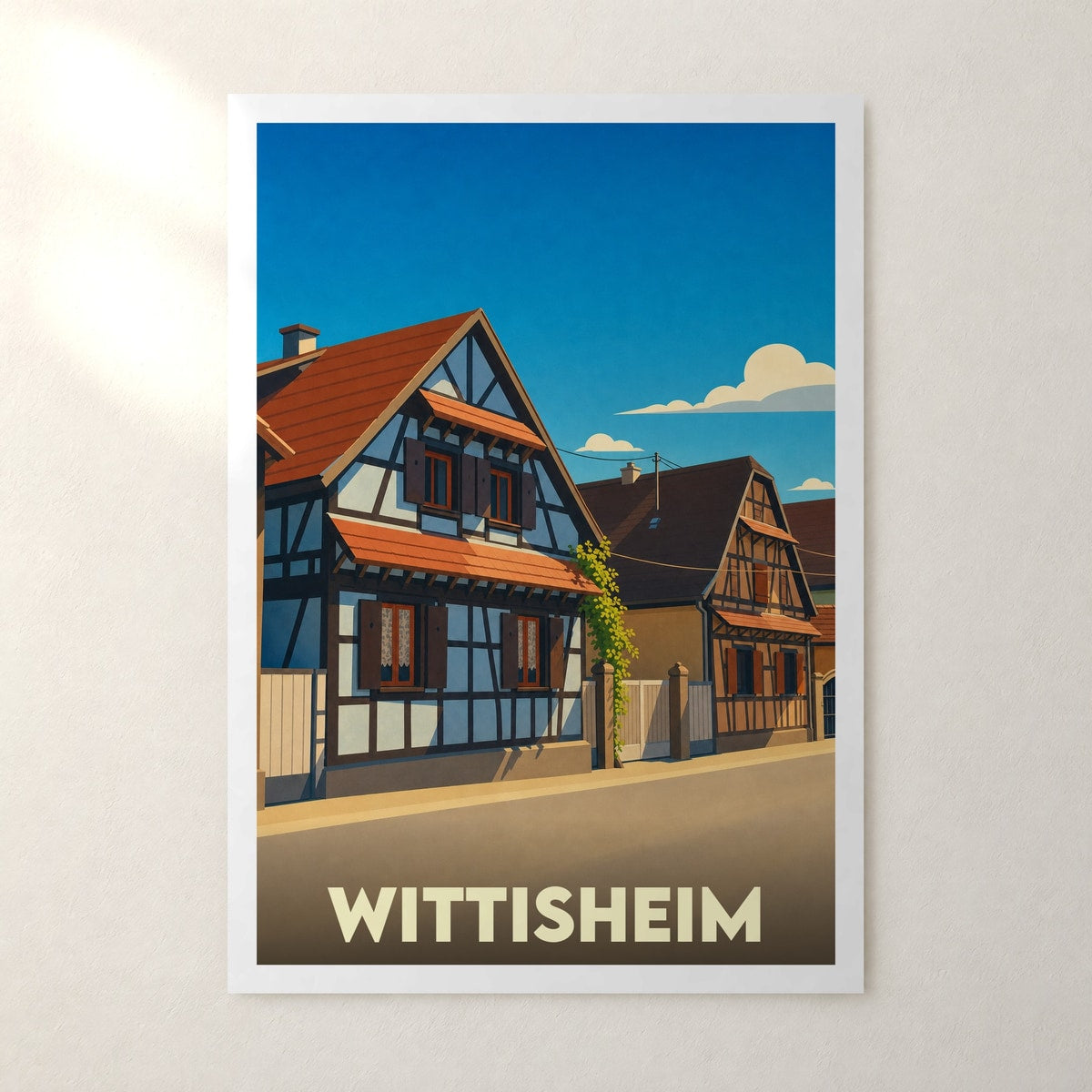 Affiche Wittisheim – sans cadre, accrochée au mur