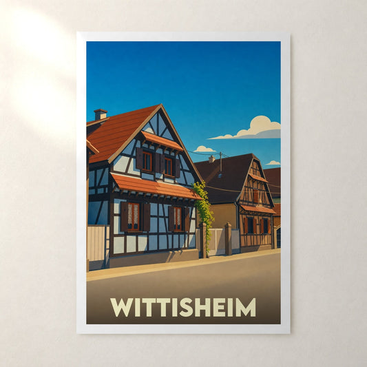 Affiche Wittisheim – sans cadre, accrochée au mur