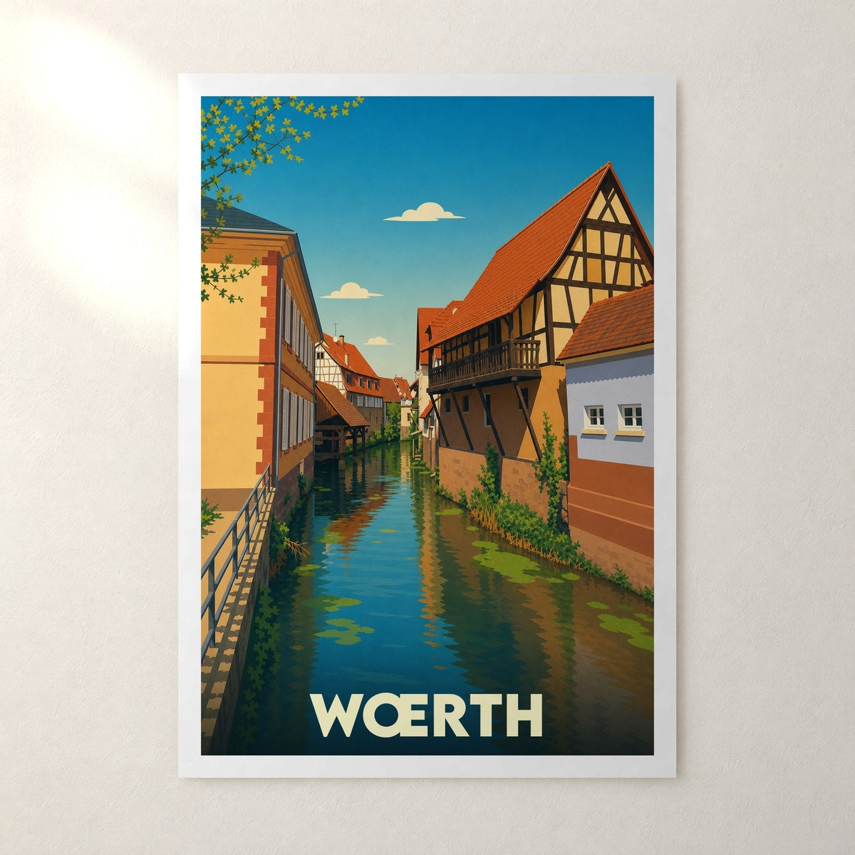 Affiche Wœrth – sans cadre, accrochée au mur
