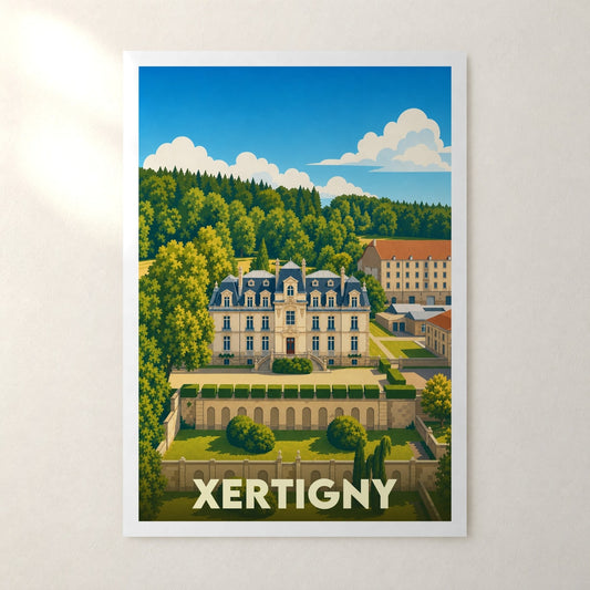 Affiche Xertigny – sans cadre, accrochée au mur
