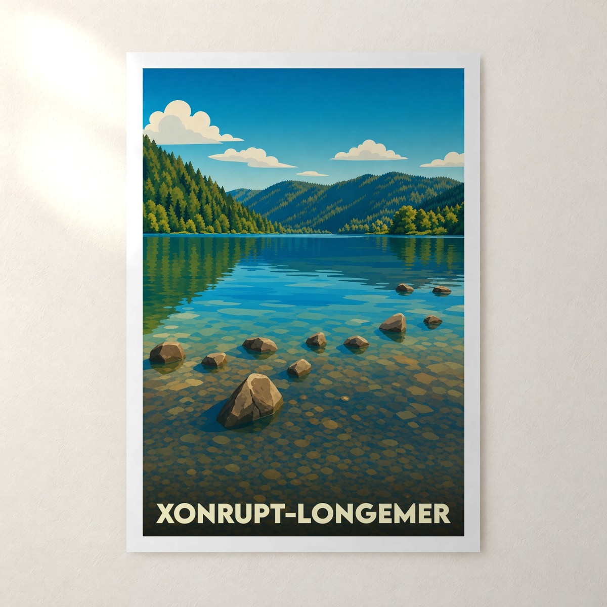 Affiche Xonrupt-Longemer – sans cadre, accrochée au mur