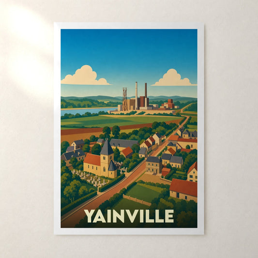 Affiche Yainville – sans cadre, accrochée au mur