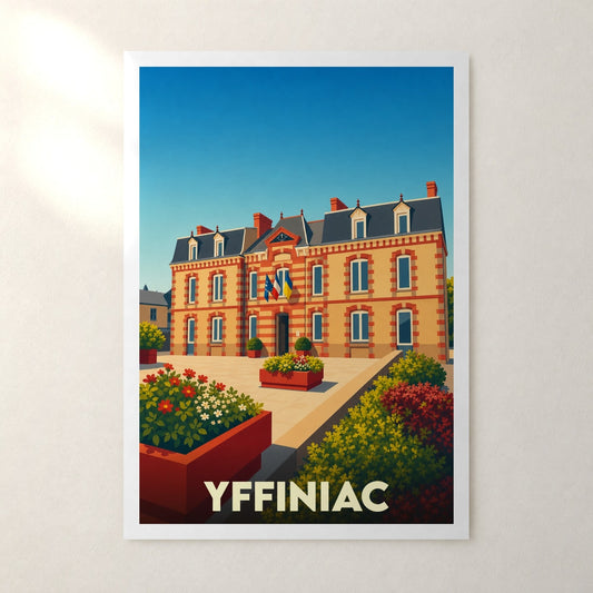 Affiche Yffiniac – sans cadre, accrochée au mur