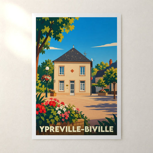 Affiche Ypreville-Biville – sans cadre, accrochée au mur