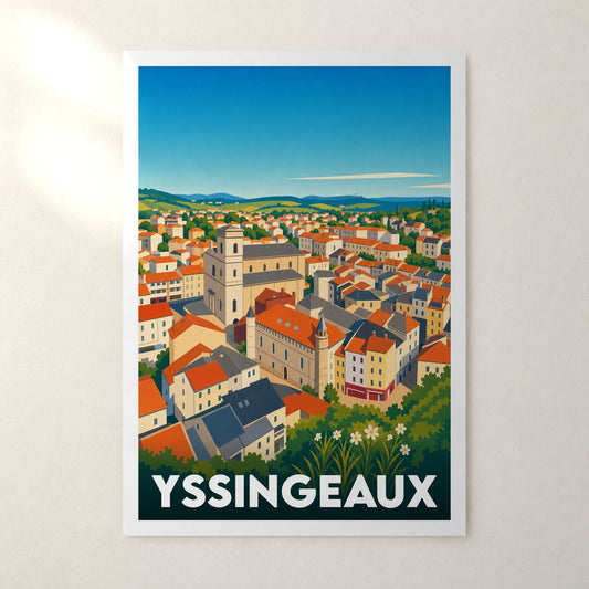Affiche Yssingeaux – sans cadre, accrochée au mur