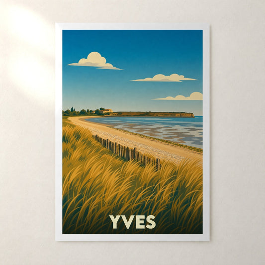 Affiche Yves – sans cadre, accrochée au mur