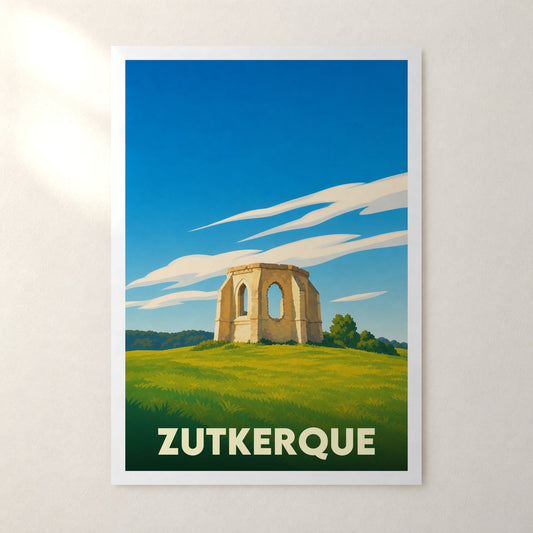 Affiche Zutkerque – sans cadre, accrochée au mur