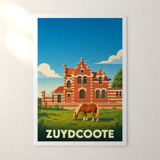 Affiche Zuydcoote – sans cadre, accrochée au mur