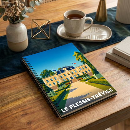 Carnet souvenir de la ville de Le Plessis-Trévise avec une illustration stylisée.