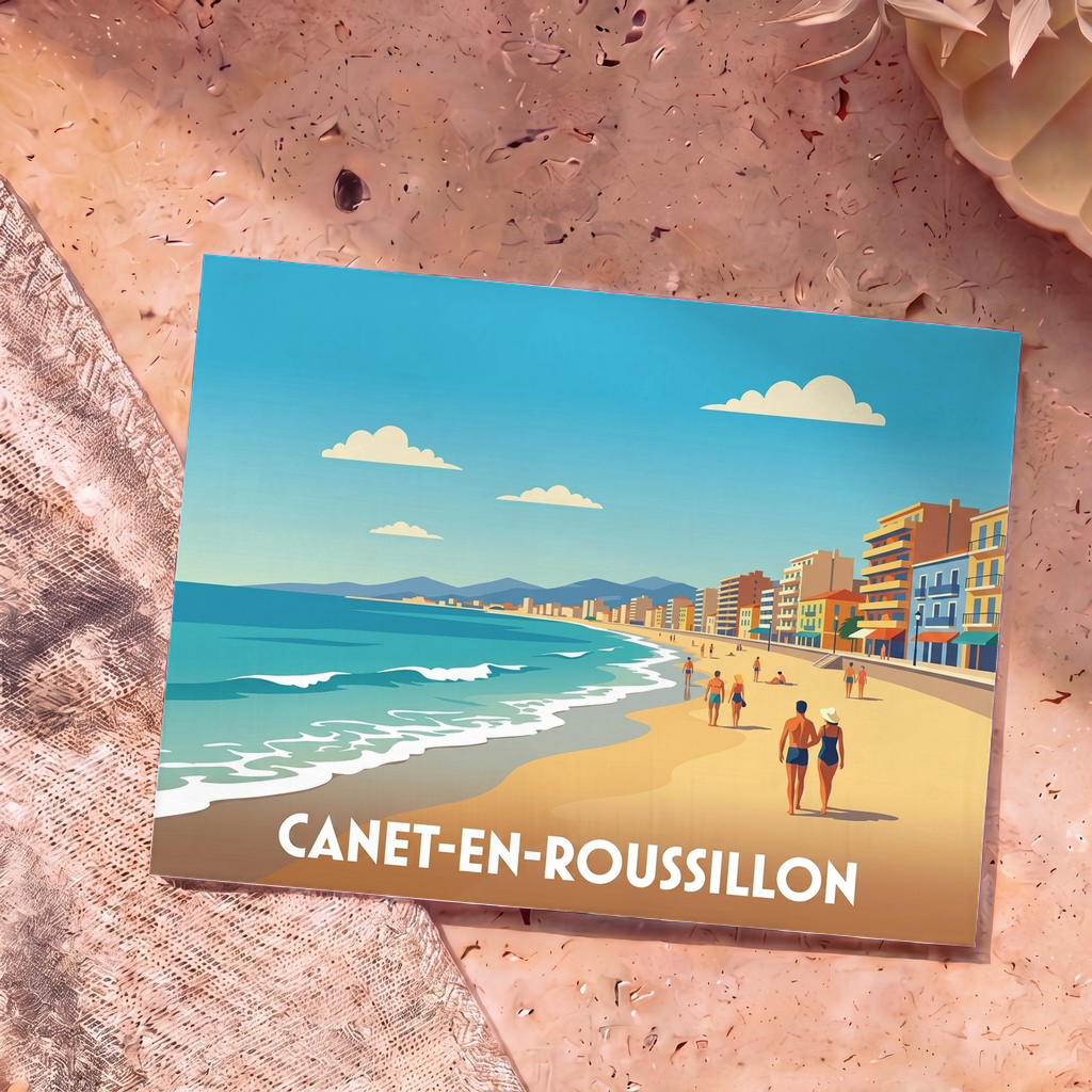Carte postale souvenir de Canet-en-Roussillon