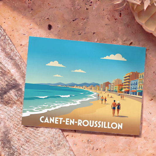 Carte postale souvenir de Canet-en-Roussillon