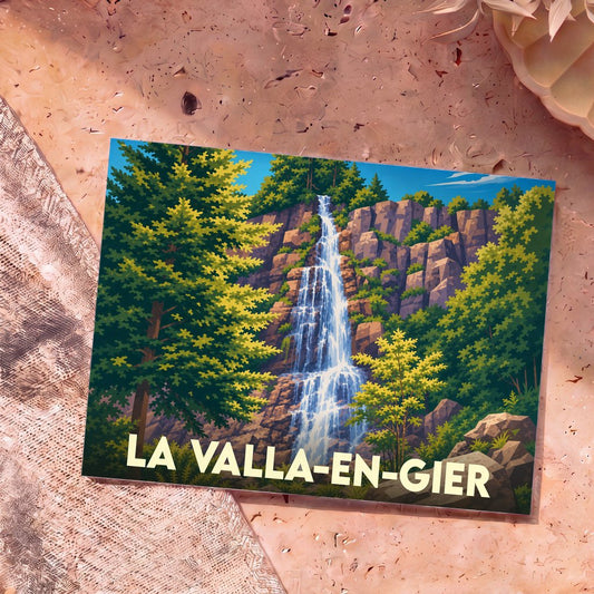 Carte postale souvenir de La Valla-en-Gier