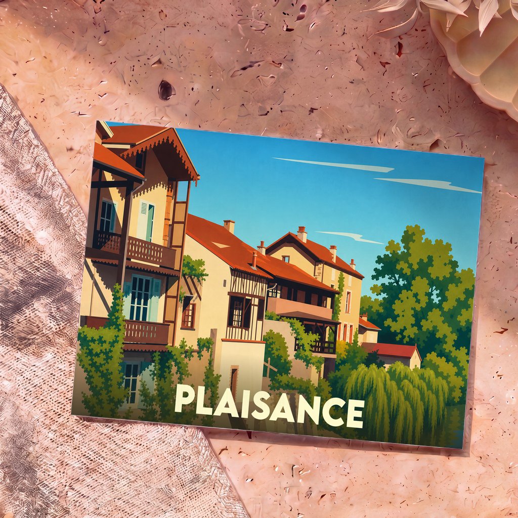 Carte postale souvenir de Plaisance