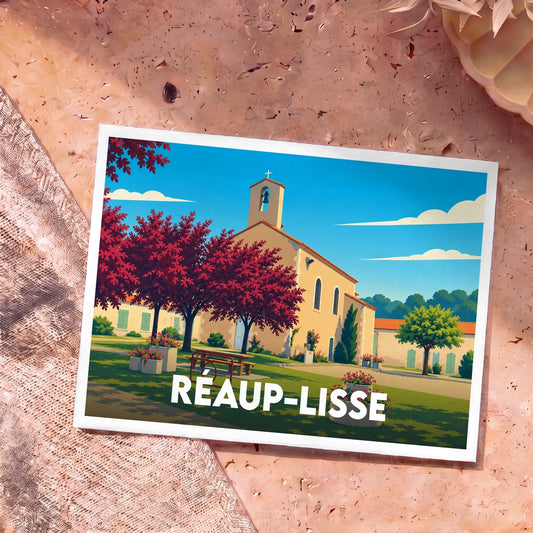 Carte postale souvenir de Réaup-Lisse