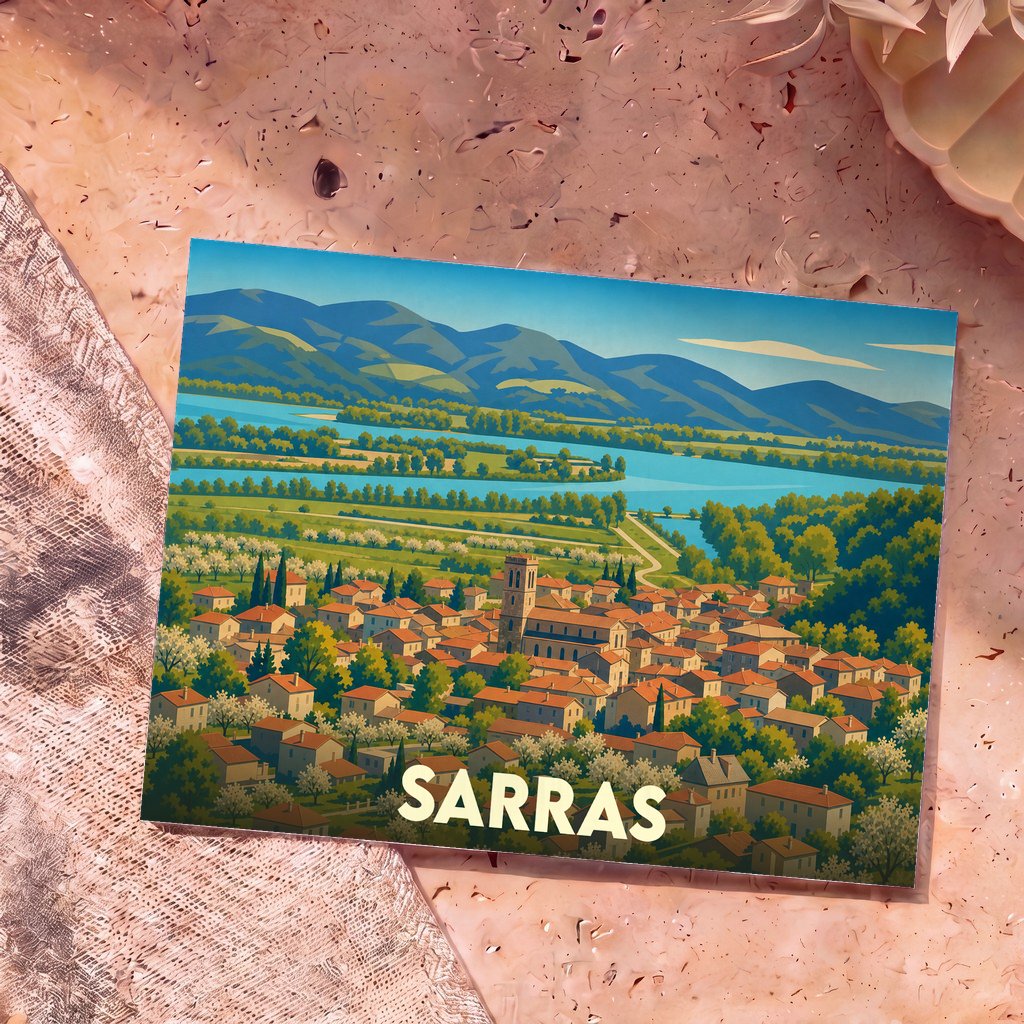 Carte postale souvenir de Sarras