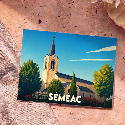 Carte postale souvenir de Séméac