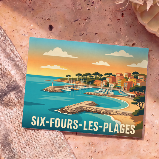Carte postale souvenir de Six-Fours-les-Plages