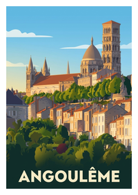 Poster souvenir de Angoulême – image brute sans cadre