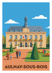 Poster souvenir de Aulnay-sous-Bois – image brute sans cadre