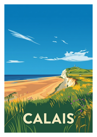 Poster souvenir de Calais – image brute sans cadre