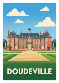 Poster souvenir de Doudeville – image brute sans cadre