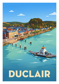 Poster souvenir de Duclair – image brute sans cadre